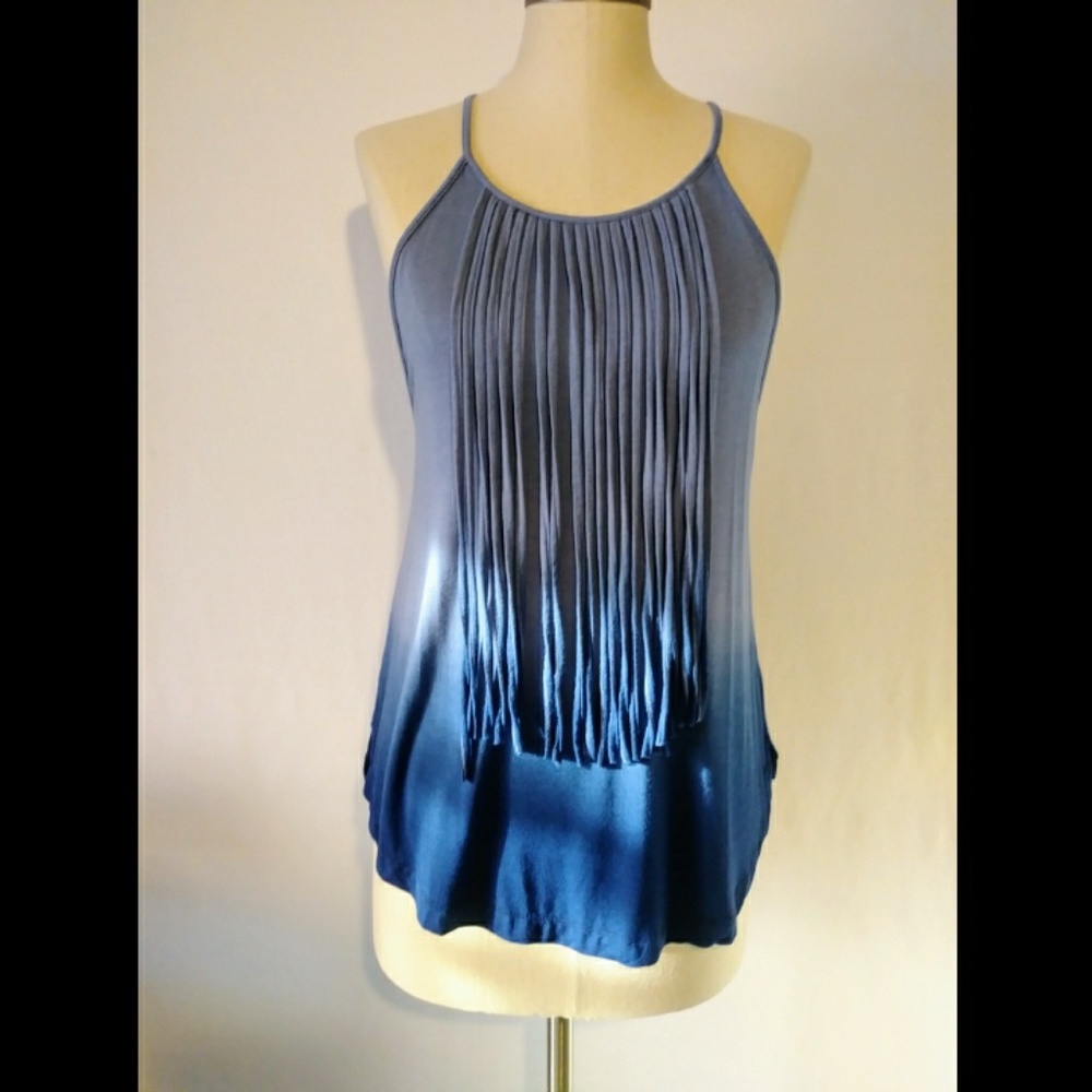 American Eagle Outfitters blue ombrè tank